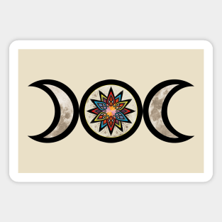 Triple Moon Symbol Magnet